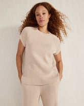 ORGANIC COTTON RIB KNIT SWEATER | Talbots on sale