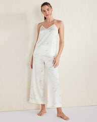 WASHABLE SILK DELICATE FLORAL V-NECK CAMI | Talbots online