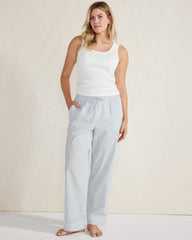 ORGANIC COTTON POPLIN STRIPED PAJAMA PANTS | Talbots outlet
