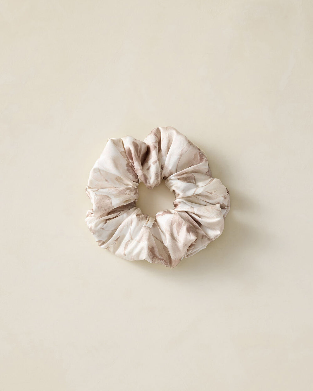 WASHABLE SILK TRANQUIL FLORAL SCRUNCHIE | Talbots outlet