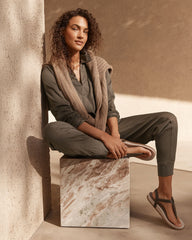 SUEDE THONG SANDALS | Talbots outlet