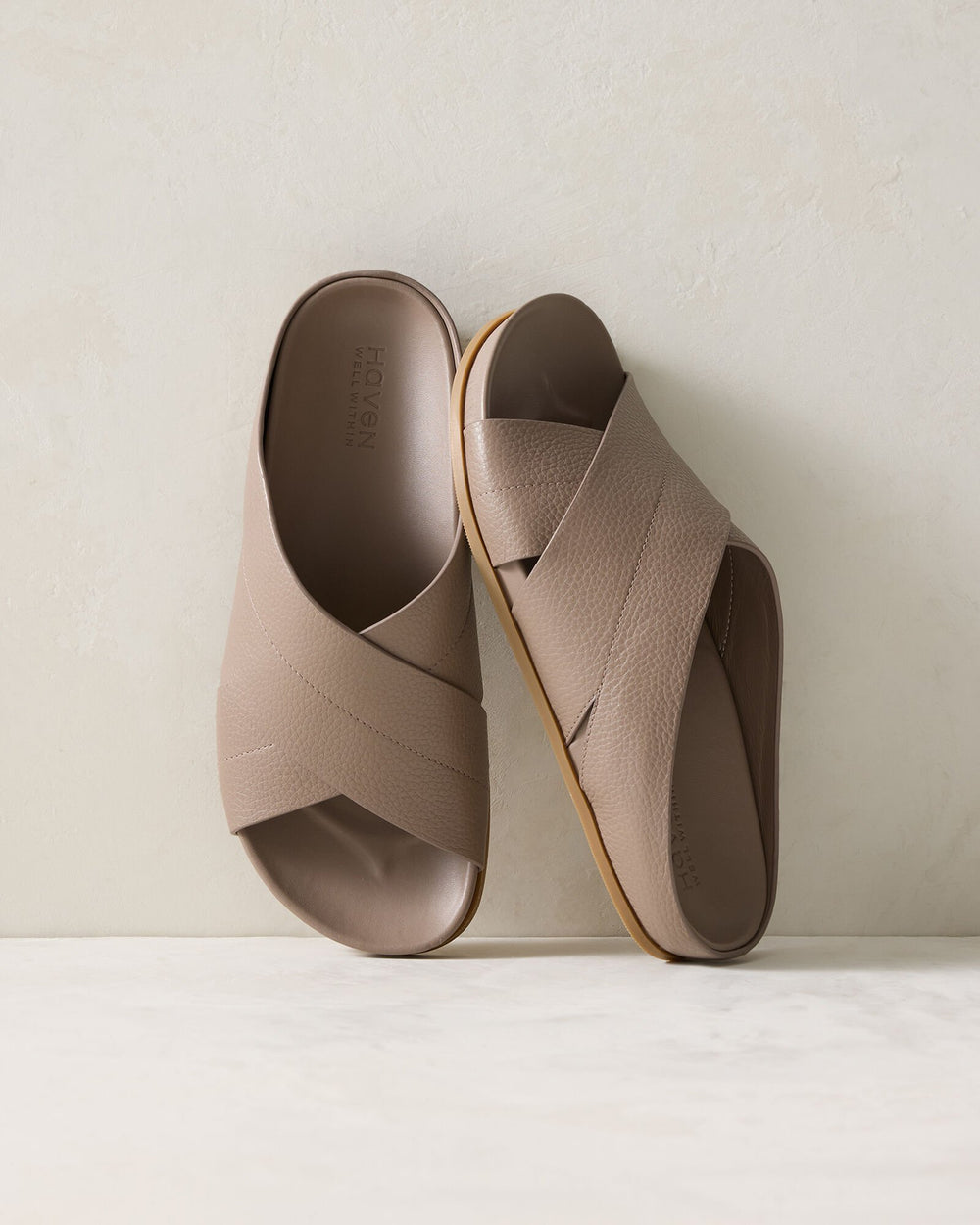 LEATHER CRISS-CROSS SANDALS | Talbots online