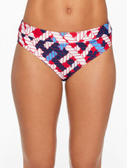 AQUA CLUB HIGH WAIST SWIM BOTTOM - NAUTICAL VIBES | Talbots near me