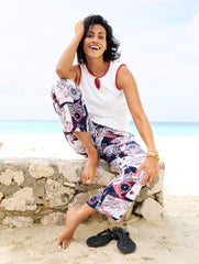 STRAIGHT ANKLE PULL-ON PANTS - CÔTE D’AZUR | Talbots near me