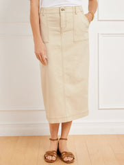 DENIM MIDI SKIRT | Talbots for sale