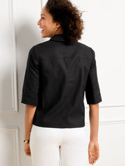 SLUB TWILL JACKET | Talbots discount