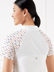 PIQUÉ SHORT SLEEVE POLO - TENNIS RACKET | Talbots online