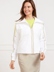 CRINKLE WEAVE JACKET | Talbots outlet