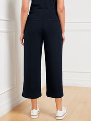 AIRKNIT STRETCH WIDE CROP PANTS | Talbots on sale