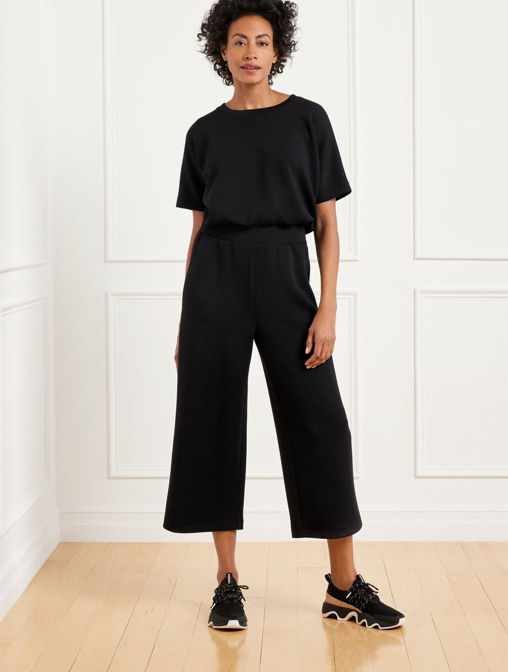 AIRKNIT STRETCH CREWNECK JUMPSUIT | Talbots online