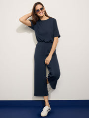AIRKNIT STRETCH CREWNECK JUMPSUIT | Talbots online