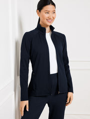 PERFORMANCE INTERLOCK FULL-ZIP JACKET | Talbots online