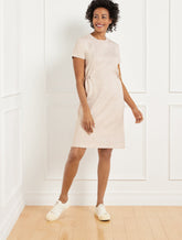 AIRKNIT STRETCH BUNGEE WAIST DRESS | Talbots on sale