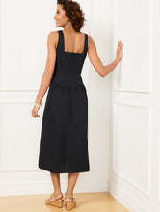 MODERN POPLIN FIT & FLARE DRESS | Talbots online