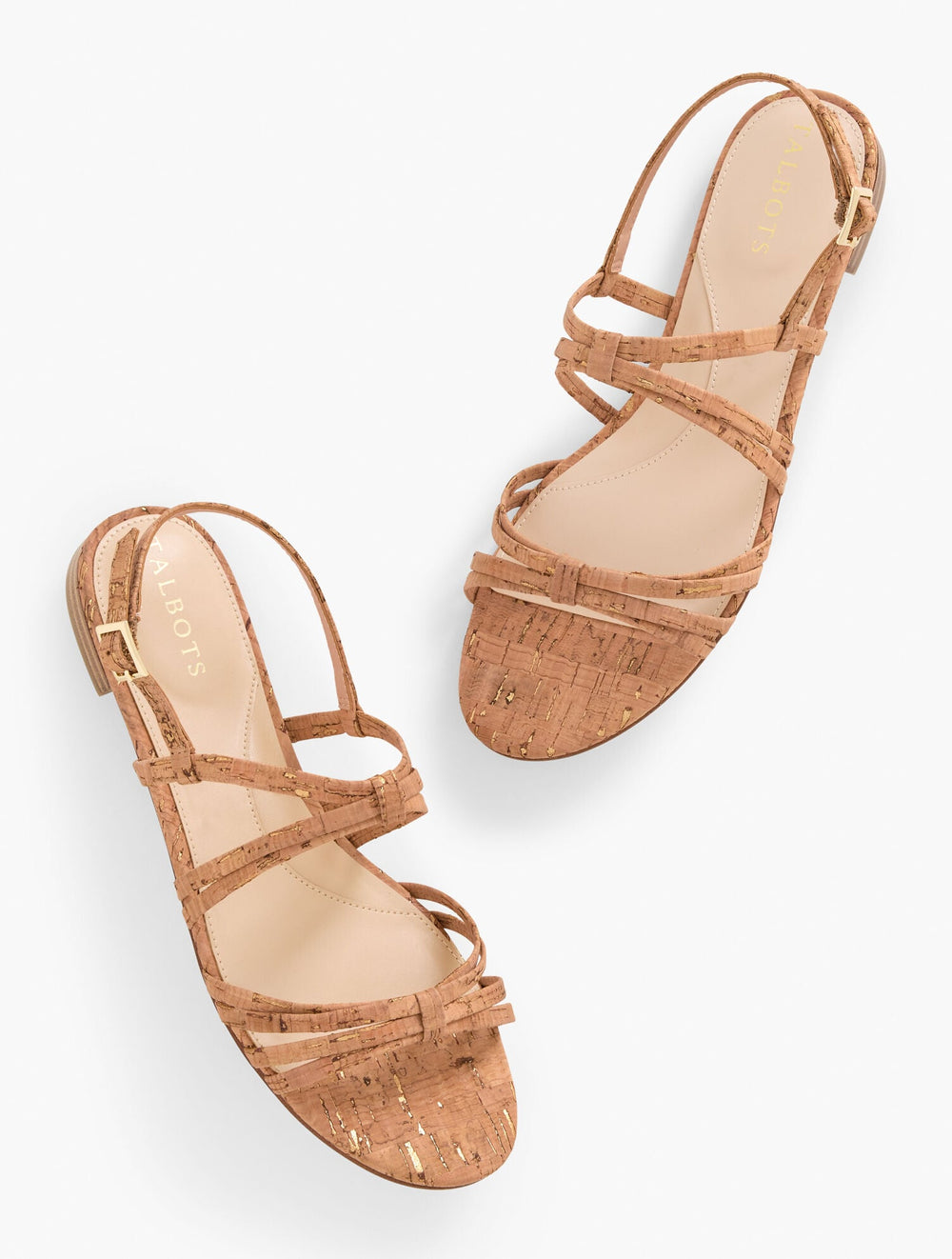 ARIA STRAPPY CORK SANDALS | Talbots sale