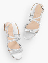 ARIA STRAPPY NAPPA METALLIC SANDALS | Talbots near me