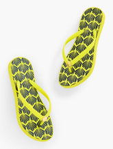 BEA MOLDED THONG FLIP FLOPS - AQUA CLUB FIJI SHELLS | Talbots US