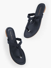 CAMY KNOT SOFT PATENT FLIP FLOPS | Talbots sale
