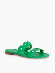 CAMY EYELET NAPPA SLIDES | Talbots on sale