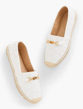 IZZY BAMBOO FLORAL ESPADRILLE FLATS | Talbots outlet