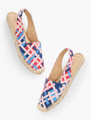 IZZY SLINGBACK ESPADRILLE FLATS - ROPE PRINT | Talbots discount