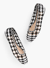 SLOANE WOVEN BALLET FLATS | Talbots on sale