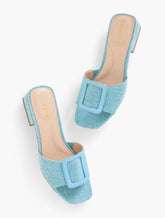 VIV BUCKLE SLIDES | Talbots for sale