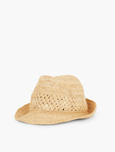 RAFFIA CROCHET FEDORA | Talbots online