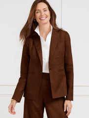 LINEN BLEND BLAZER | Talbots online