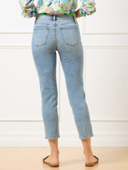 STRAIGHT CROP JEANS - AMARA WASH | Talbots near me