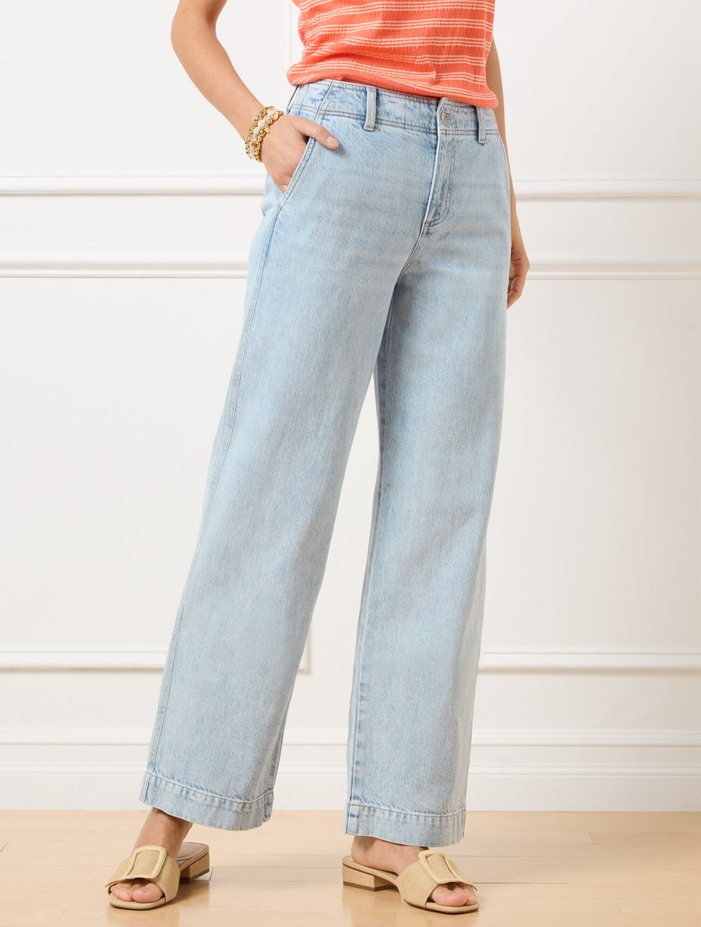 RELAXED TROUSER JEANS - FIA WASH | Talbots near me