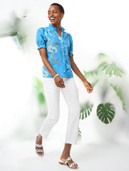 STRAIGHT CROP JEANS - WHITE | Talbots discount