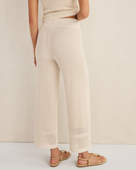 ORGANIC COTTON MIXED STITCH PANTS | Talbots for sale