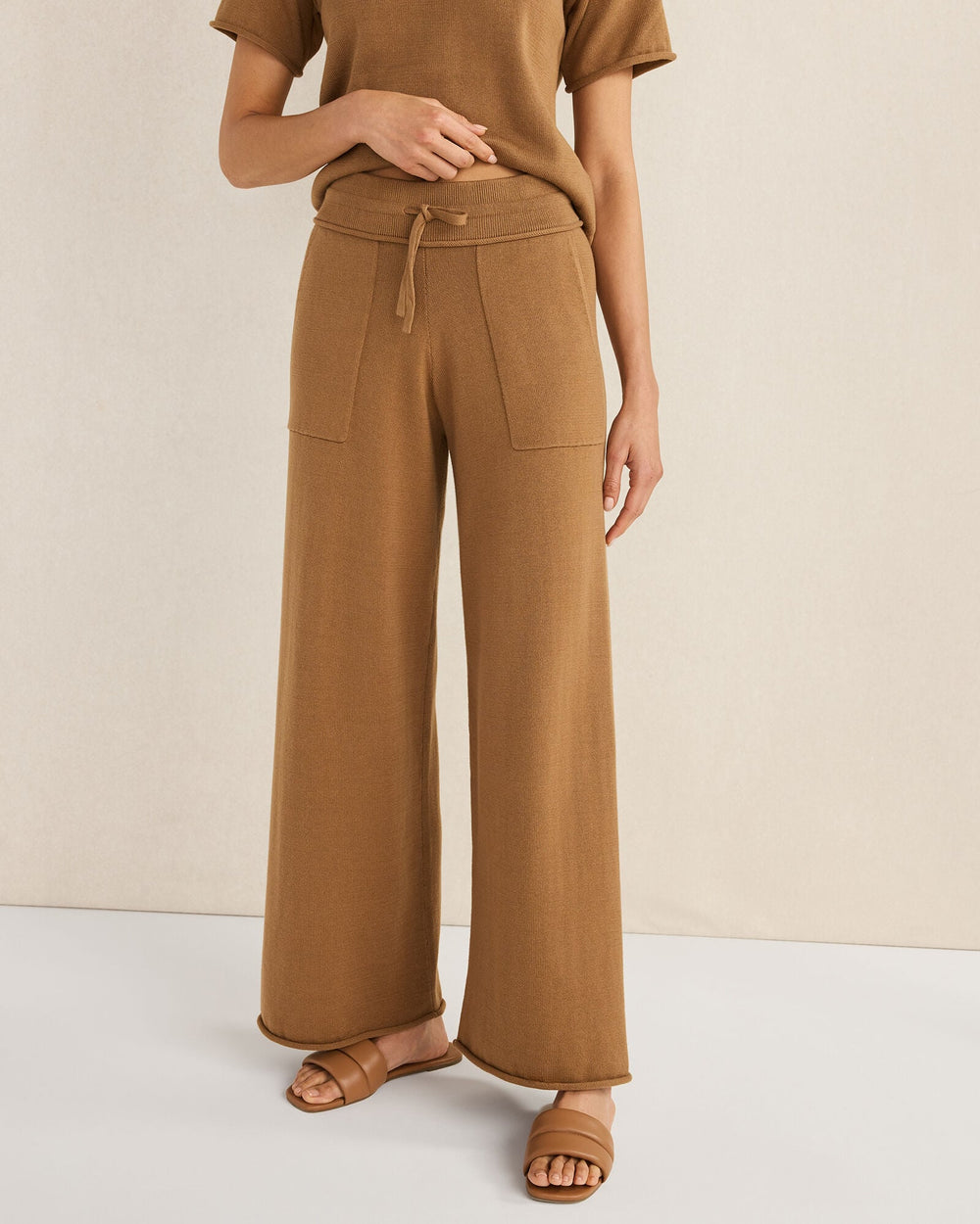 ORGANIC COTTON KNIT PANTS | Talbots sale