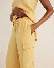 LINEN CARGO PANTS | Talbots for sale