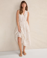 COTTON VOILE BLEND SHELL MIDI DRESS | Talbots outlet