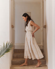 COTTON VOILE BLEND SHELL MIDI DRESS | Talbots outlet
