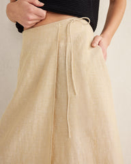 ORGANIC COTTON LINEN WRAP SKIRT | Talbots near me