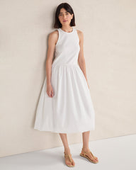 ORGANIC COTTON DROP WAIST BUBBLE DRESS | Talbots sale