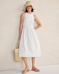 ORGANIC COTTON DROP WAIST BUBBLE DRESS | Talbots sale