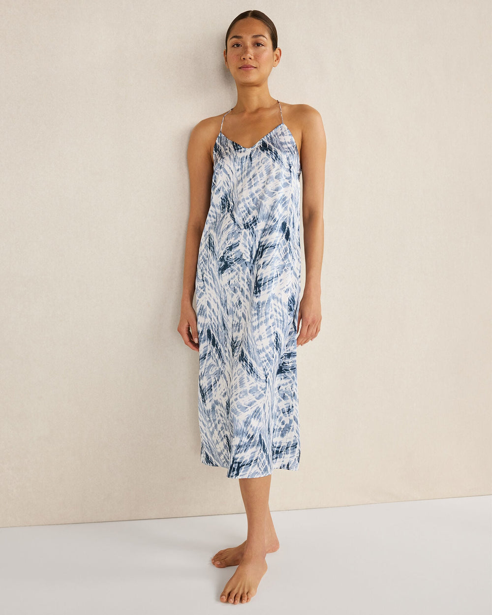 WASHABLE SILK TIE DYE CHEMISE | Talbots US