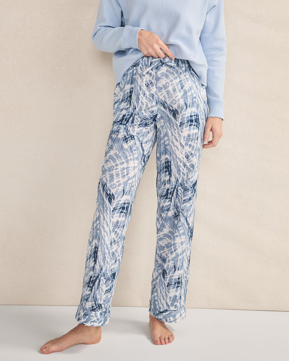 ORGANIC COTTON POPLIN TIE DYE SLEEP PANTS | Talbots online