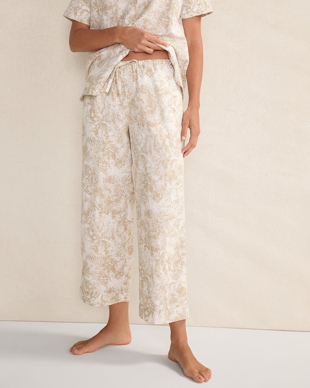 ORGANIC COTTON LINEN SERENE BOTANICALS SLEEP PANTS | Talbots for sale