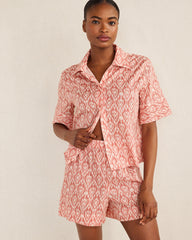 ORGANIC COTTON POPLIN IKAT SLEEP SET | Talbots US