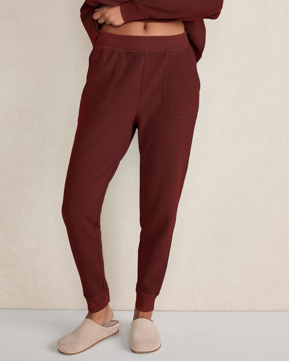 ORGANIC COTTON WAFFLE JOGGER | Talbots US