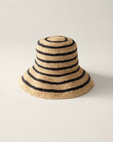 RAFFIA STRIPED BUCKET HAT | Talbots for sale