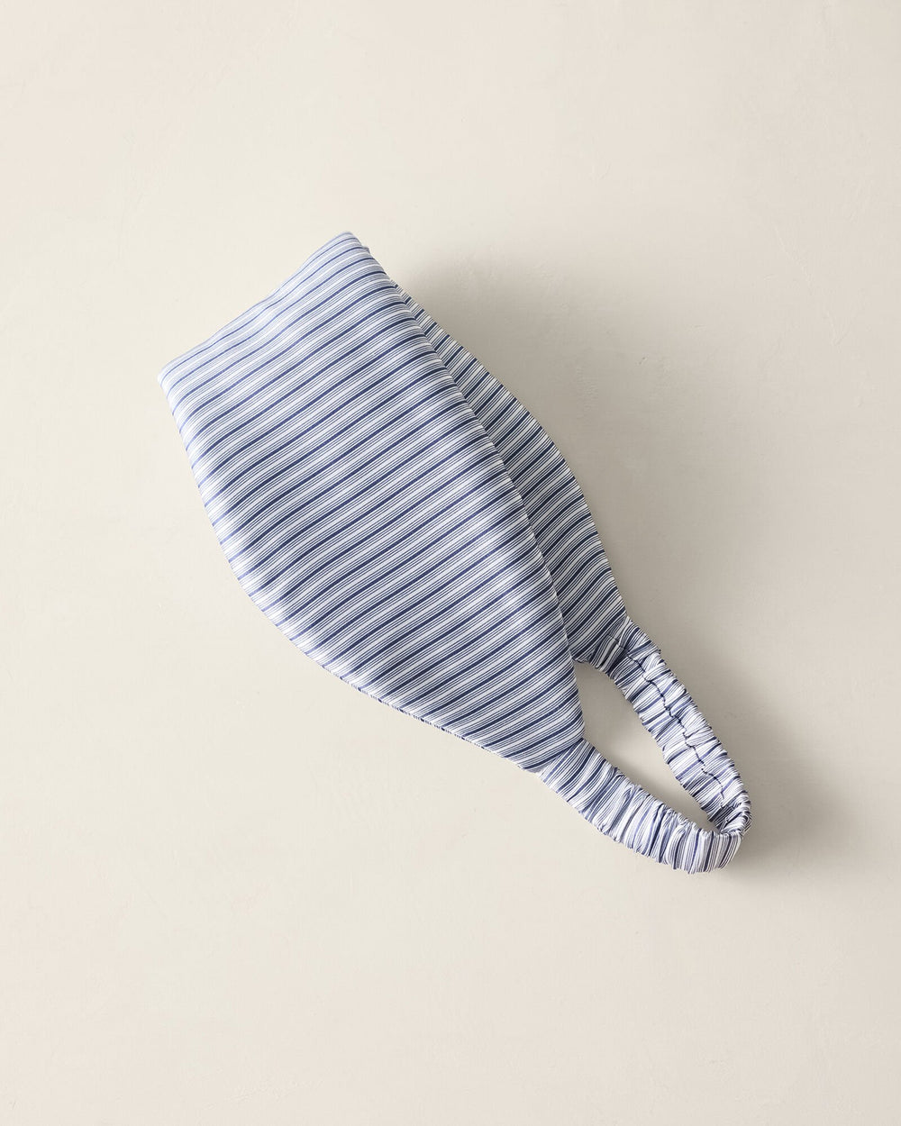 WASHABLE SILK STRIPED PUFFER EYE MASK | Talbots online