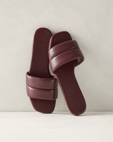 QUILTED LEATHER SLIDES | Talbots on sale