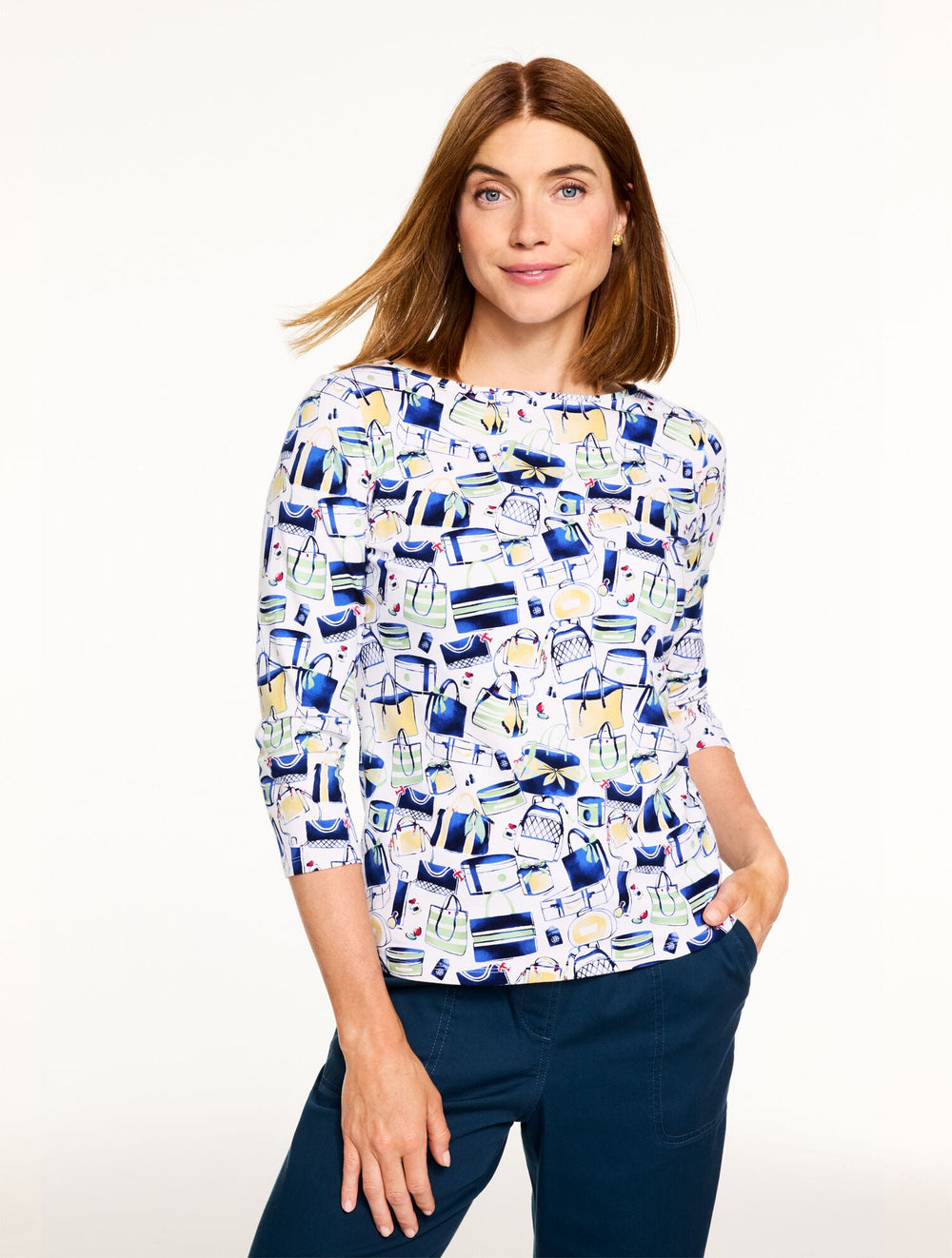 BATEAU NECK TEE - CHIC HANDBAGS | Talbots for sale
