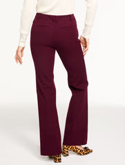 FLARE LEG COTTON BI-STRETCH PANTS | Talbots online